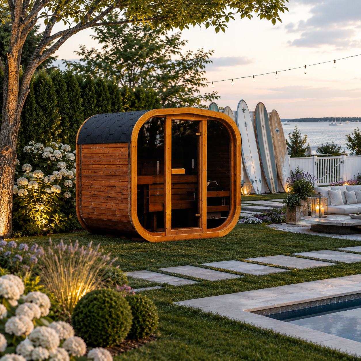 Mande MW16 ThermoWood® Outdoor Sauna