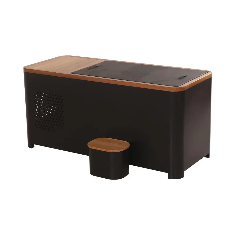 Black Modern Rectangular Cold Plunge