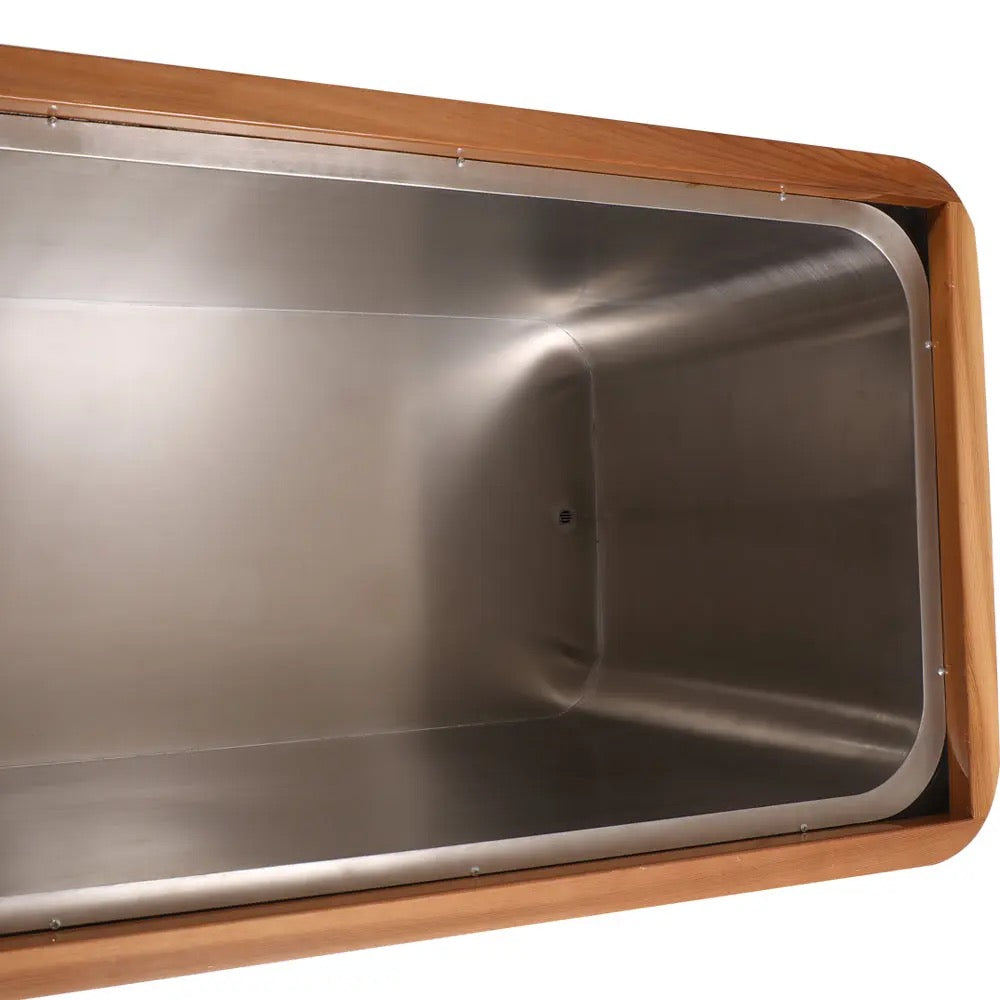 Black Modern Rectangular Cold Plunge