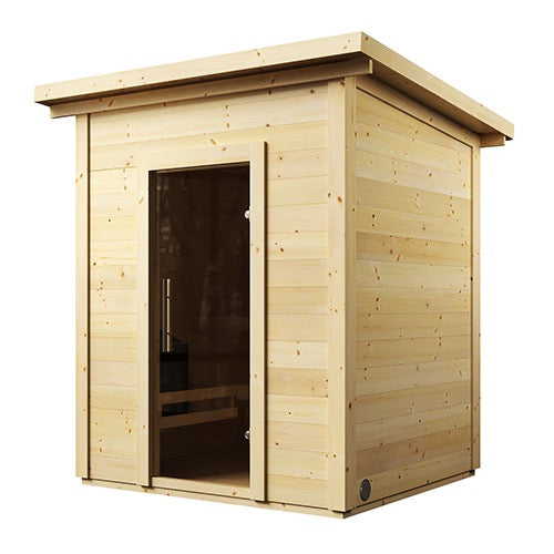 SaunaLife Model G2: Garden Series Outdoor Home Sauna Kit, Up to 4 Persons