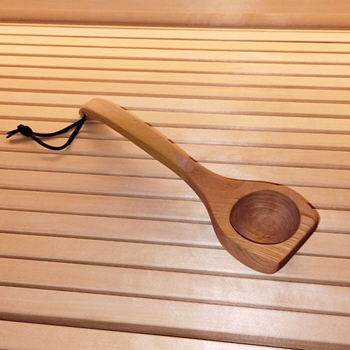 SaunaLife Essentials Set 3 Wood Sauna Bucket and Ladle Set with Black Thermometer and Hygrometer