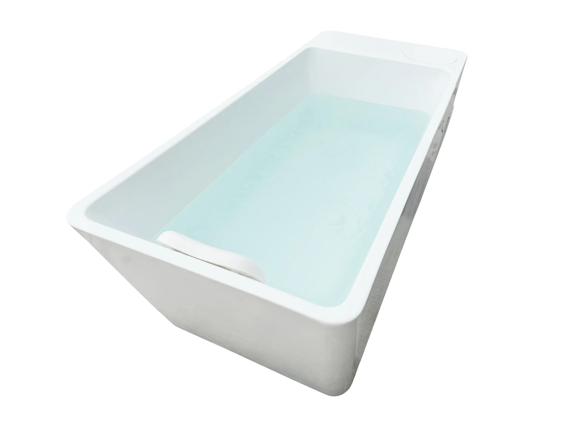 Acrylic Ice Bath Tub with Built-In Ice Machine – All-in-One Cold Plunge Spa System for Athlete Recovery, Hydrotherapy, Home Gym, Modern Sleek, Cooling Design