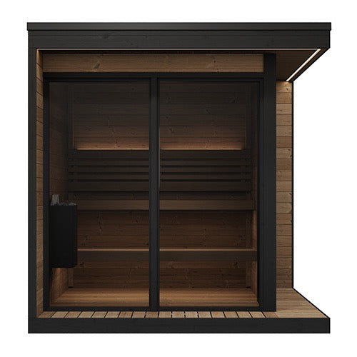 SaunaLife Model GL6; Luxury Series Outdoor Home Traditional Sauna, Up to 6 Persons
