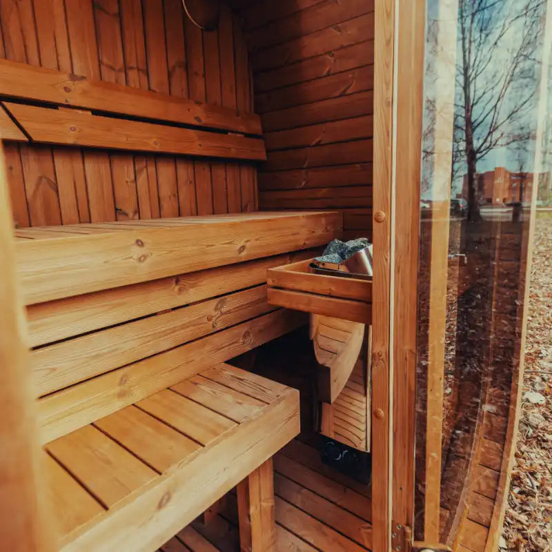 Mande MW12 ThermoWood® Outdoor Sauna: Up to 3 people | ThermoWood