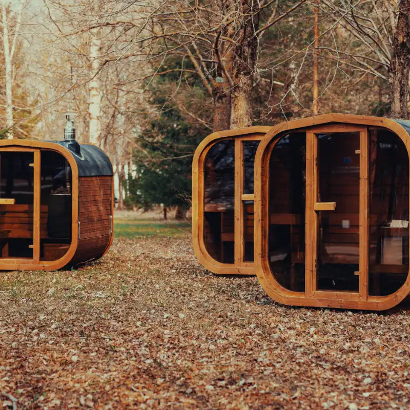 Mande MW12 ThermoWood® Outdoor Sauna: Up to 3 people | ThermoWood