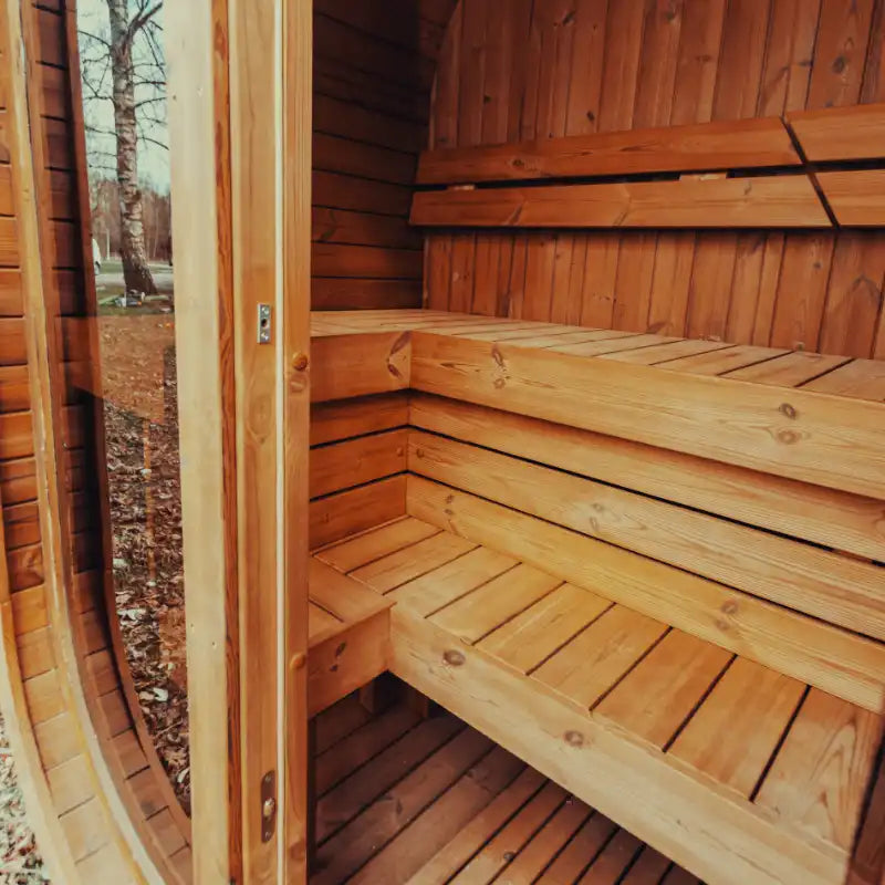Mande MW12 ThermoWood® Outdoor Sauna: Up to 3 people | ThermoWood
