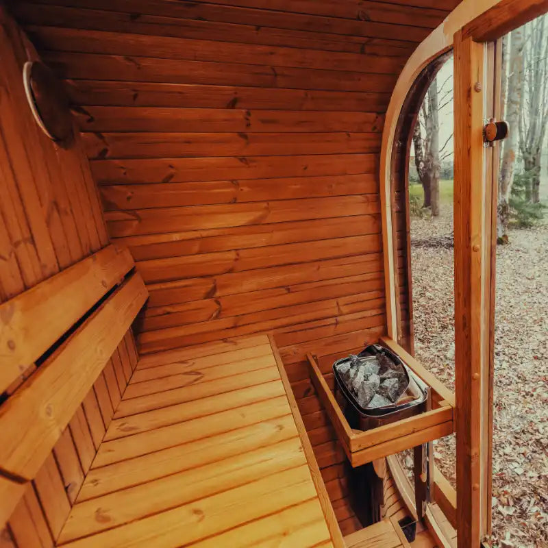 Mande MW12 ThermoWood® Outdoor Sauna: Up to 3 people | ThermoWood