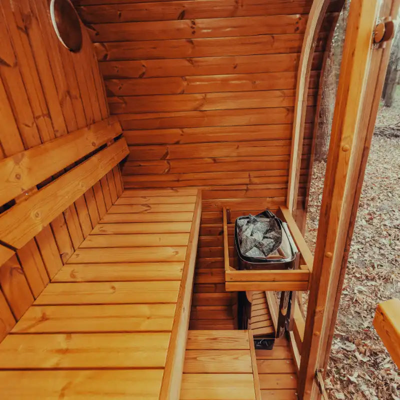 Mande MW12 ThermoWood® Outdoor Sauna: Up to 3 people | ThermoWood