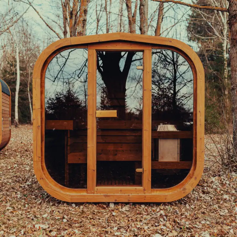Mande MW12 ThermoWood® Outdoor Sauna: Up to 3 people | ThermoWood