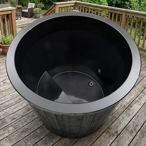 SaunaLife Single Person Immersion Tub with Water Chiller/Heater, Black Color Model S1BC&nbsp;