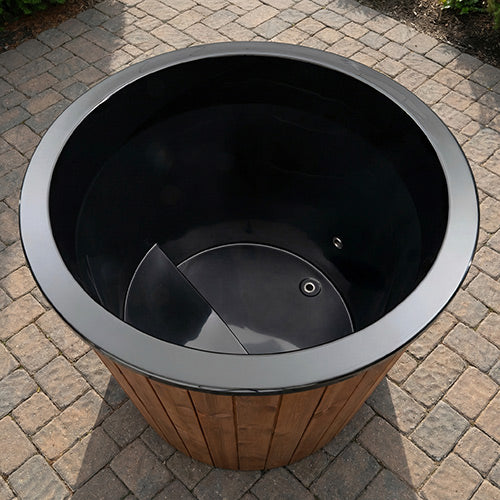 SaunaLife Single Person Immersion Tub with Water Chiller/Heater, Natural Color Model S1NC
