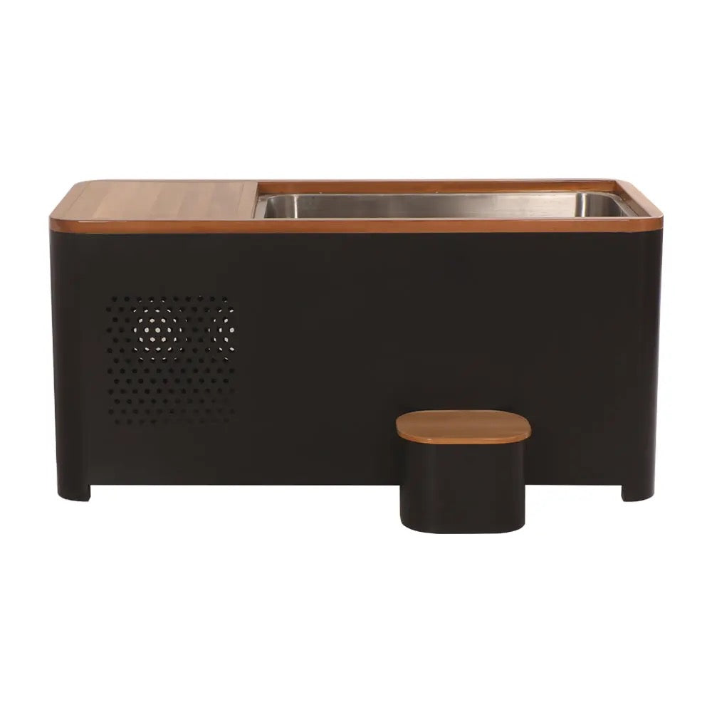 Black Modern Rectangular Cold Plunge