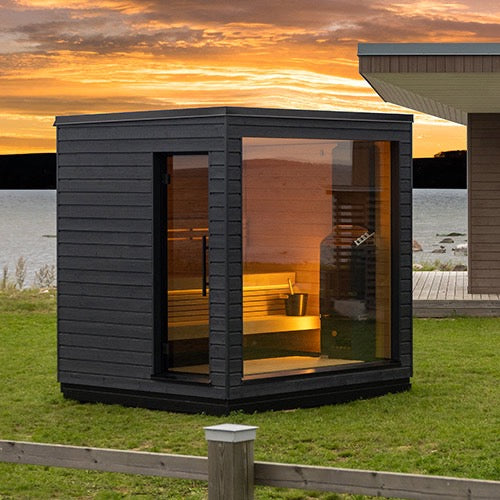 SaunaLife Model G6 Garden Series Outdoor Home Fully Assembled Sauna, Up to 5 Persons