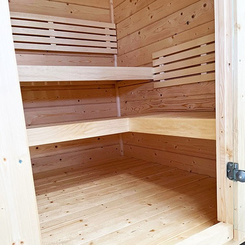 SaunaLife Model G2: Garden Series Outdoor Home Sauna Kit, Up to 4 Persons