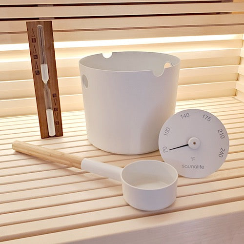 SaunaLife Accessory Package 6: White