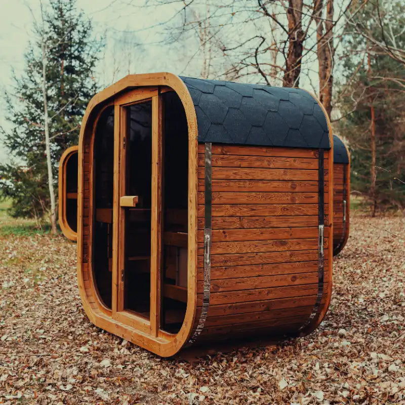 Mande MW12 ThermoWood® Outdoor Sauna: Up to 3 people | ThermoWood