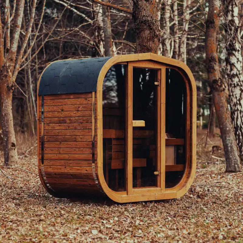 Mande MW12 ThermoWood® Outdoor Sauna: Up to 3 people | ThermoWood