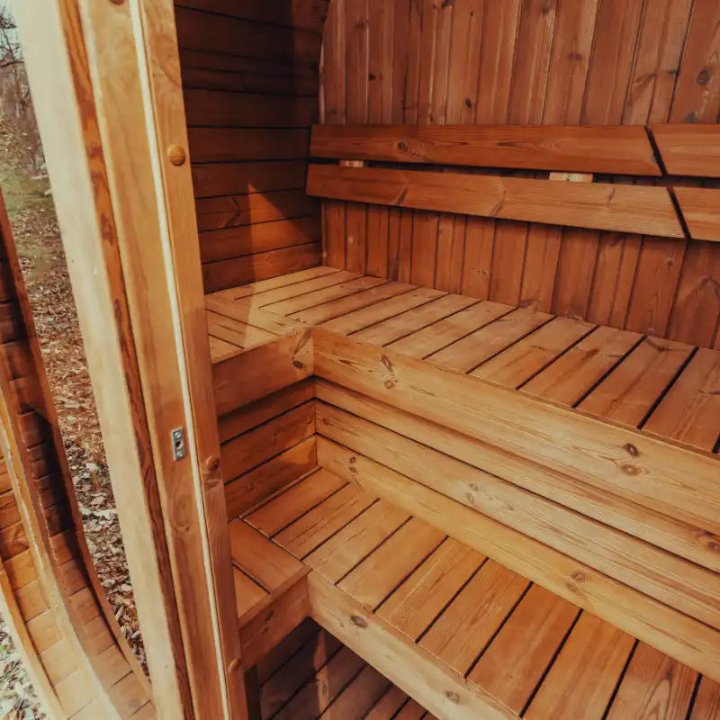 Mande MW12 ThermoWood® Outdoor Sauna: Up to 3 people | ThermoWood