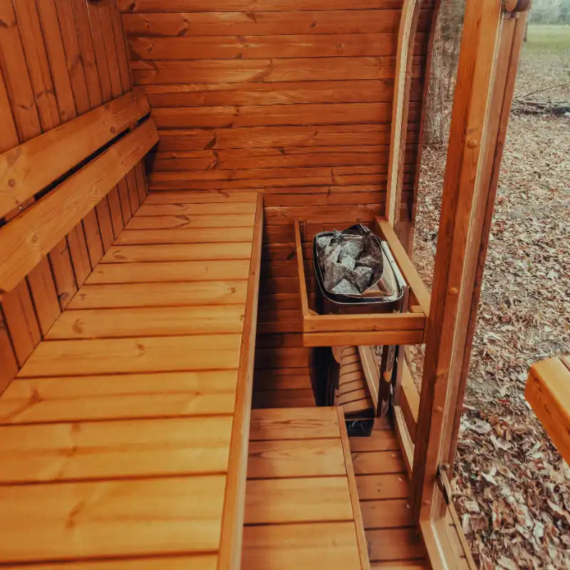 Mande MW12 ThermoWood® Outdoor Sauna: Up to 3 people | ThermoWood