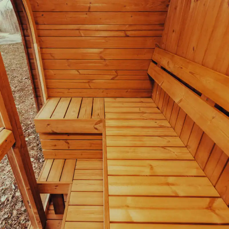 Mande MW12 ThermoWood® Outdoor Sauna: Up to 3 people | ThermoWood