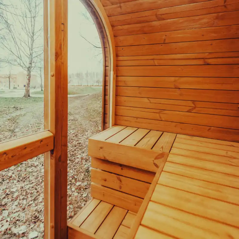Mande MW12 ThermoWood® Outdoor Sauna: Up to 3 people | ThermoWood