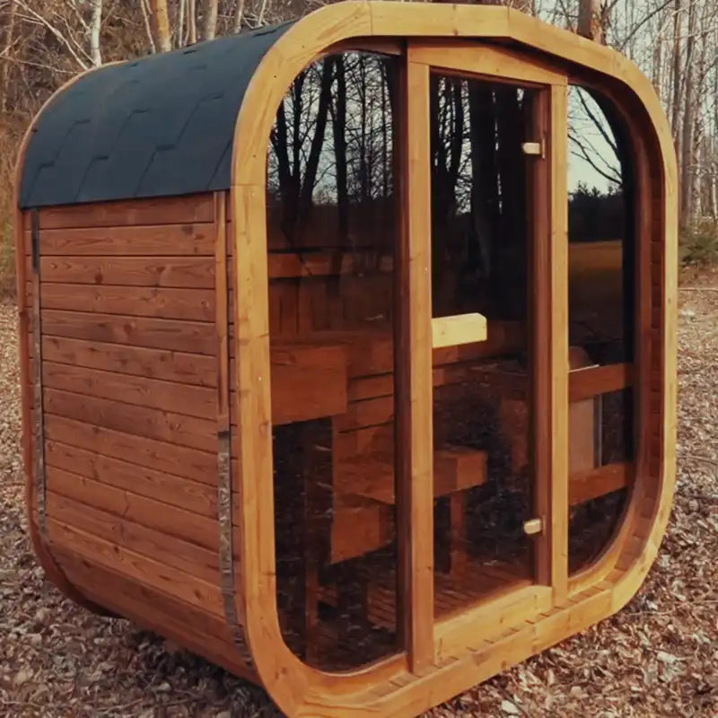Mande MW12 ThermoWood® Outdoor Sauna: Up to 3 people | ThermoWood